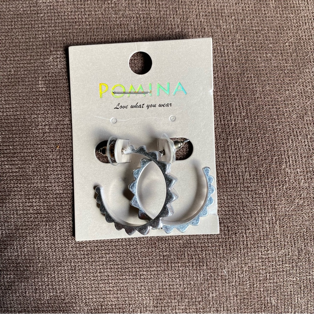 Cool silver hoops